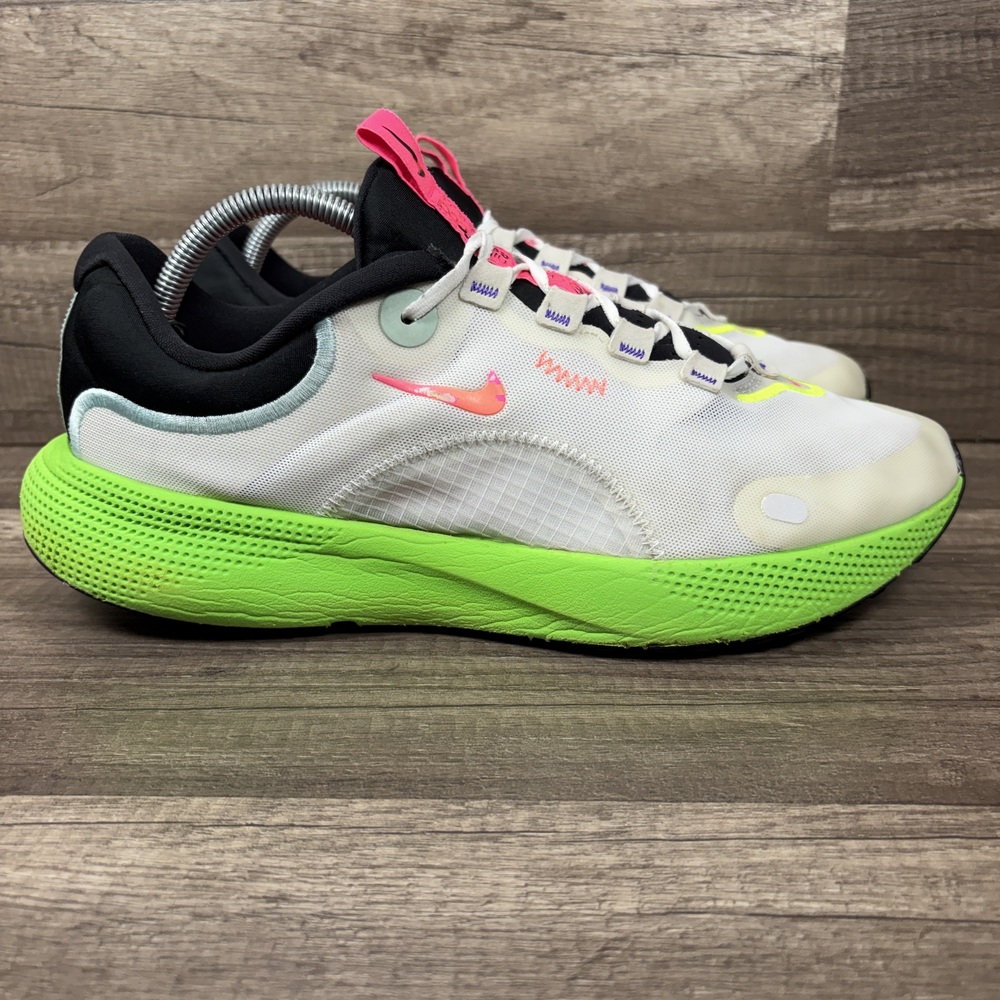 Nike React Escape Run White Green Womens US Size 11.5 DJ5929-100 Running Shoes